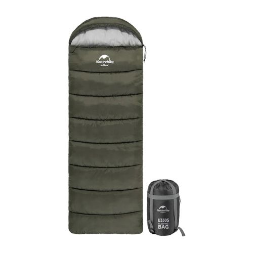 Спальный мешок Naturehike U150 NH20MSD07 Green Right (6927595764398-R)