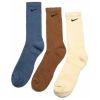 Шкарпетки Nike U NK EVERYDAY PLUS CUSH CREW SX6888-962 38-42 3 пари Синій/Коричневий/Бежевий (196153840768) - Зображення 1