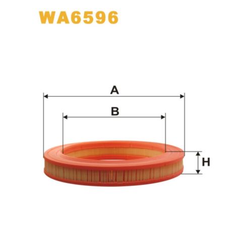 Повітряний фільтр для автомобіля Wixfiltron WA6596