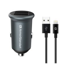 Зарядное устройство Armorstandart 2xUSB QC3.0 Grey + cable Lightning (ARM82458) Зарядное устройство Armorstandart 2xUSB QC3.0 Grey + cable Lightning (ARM82458)