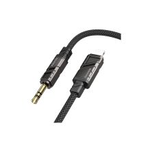 Кабель мультимедійний Lightning to 3.5mm M 1.0m BL22 black BOROFONE (6941991117749) Кабель мультимедійний Lightning to 3.5mm M 1.0m BL22 black BOROFONE (6941991117749)