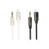 Кабель мультимедійний Lightning to 3.5mm M 1.0m BL22 black BOROFONE (6941991117749) - Зображення 1