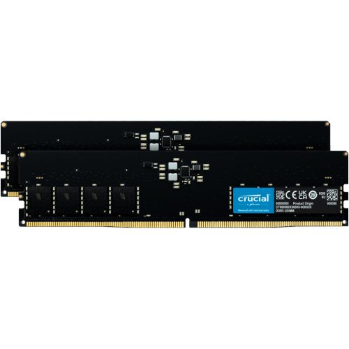 Модуль пам'яті для комп'ютера DDR5 64GB (2x32GB) 5600 MHz Micron (CT2K32G56C46U5)