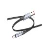 Дата кабель USB 2.0 AM to USB-C 1.2m 5A nylon black HOCO (6942007605007) - Зображення 1