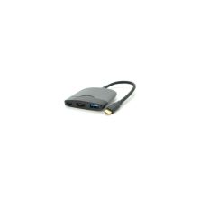 Концентратор Voltronic USB-C 3-in-1 USB 3.0 + USB-C + HDMI 0.23m black (YT-HTC3in1)