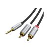 Кабель мультимедийный 3.5mm M to 2xRCA M 1.8m Cabletime (CA914005) - Изображение 1