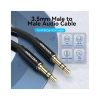 Кабель мультимедийный 3.5mm M to 3.5mm M 1.5m black Vention (BAXBG) - Изображение 2