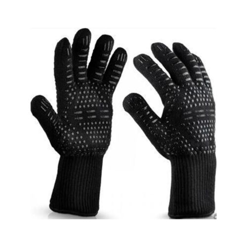 Захисні рукавиці Voltronic HFG-800-B, термостійкі, вогнетривкі, до 800°C, Black (HFG-800-B)