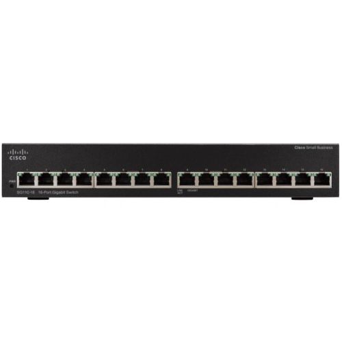 Комутатор мережевий Cisco SG110-16-EU