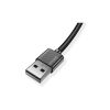 Дата кабель USB 2.0 AM to Type-C 0.3m Nets T-C801 Black T-Phox (T-C801(0.3) Black) - Зображення 3