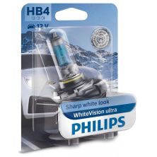 Автолампа Philips HB4 WhiteVision Ultra +60%, 4200K, 1шт/блістер (9006WVUB1)