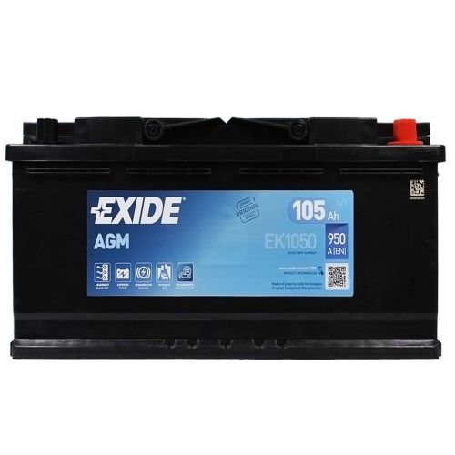 Аккумулятор автомобильный EXIDE START-STOP AGM 105A (EK1050)