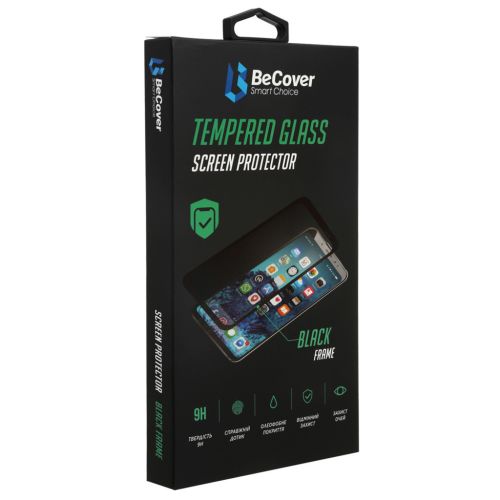 Стекло защитное BeCover Apple iPhone 13 Pro Max Black (706664)