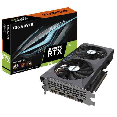 Видеокарта GIGABYTE GeForce RTX3060 12Gb EAGLE OC 2.0 LHR (GV-N3060EAGLE OC-12GD 2.0)