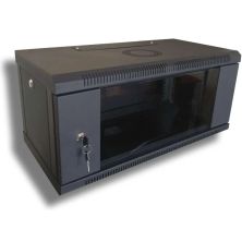 Шкаф настенный Hypernet 4U 19 600x450 (WMNC-4U-FLAT-AC-BLACK)