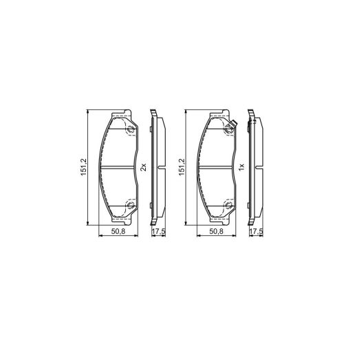 Тормозные колодки Bosch 0986495402