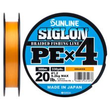 Шнур Sunline Siglon PE н4 300m 1.2/0.187mm 20lb/9.2kg Помаранч (1658.09.54)