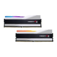 Модуль памяти для компьютера DDR5 32GB (2x16GB) 7600 MHz Trident Z5 RGB Silver G.Skill (F5-7600J3646G16GX2-TZ5RS)