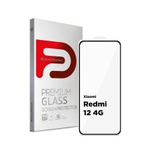 Скло захисне Armorstandart Full Glue Xiaomi Redmi 12 4G Black (ARM66565)