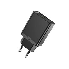 Зарядное устройство Vention 1xUSB 18W (USB-A) QC3.0 black (FABB0-EU)