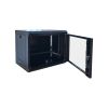 Шкаф настенный GEAR 9U 19'' 600x600x450 мм, + полка 19, black (GWMSN-9U-600-600) - Изображение 3