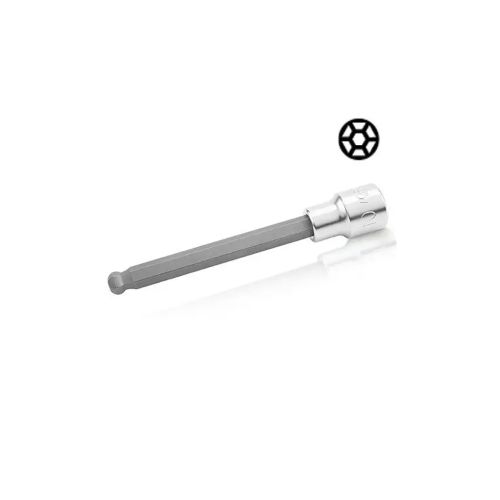 Насадка Toptul шестигранник HEX 8 мм 140мм 1/2 с шаром (BCSA1608)