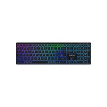Клавіатура Canyon HKB-W11 Slim Dual Mode Wireless/Bluetooth RGB UA Black (CNS-HBTK11B) Клавіатура Canyon HKB-W11 Slim Dual Mode Wireless/Bluetooth RGB UA Black (CNS-HBTK11B)