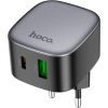 Зарядний пристрій HOCO CS32A Rise 1xUSB-C PD20W + 1xUSB QC3.0 Black (6942007617451) - Зображення 2