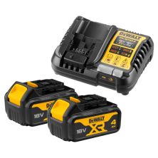 Набор аккумулятор + зарядное устройство DeWALT 10,8 - 54V, 4A, 18V XR Li-Ion, 2x4Ah (DCB1104M2)