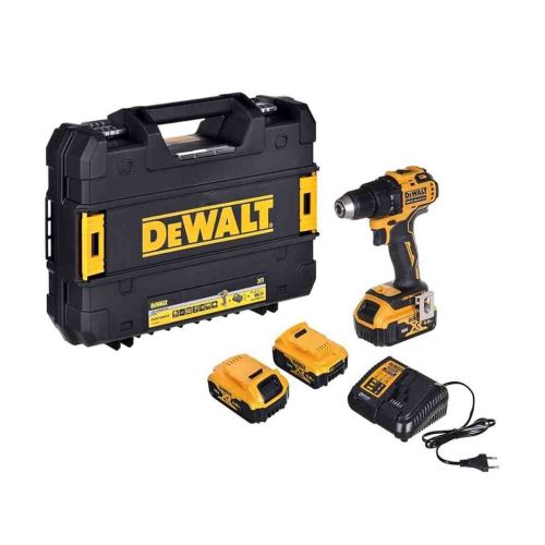 Шуруповерт DeWALT XR Li-Ion 18V, 3x5Ah, 65 Нм, 450-1650 об/хв, 1.1 кг, TSTAK, TSTAK (DCD708P3T)