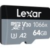 Карта пам'яті Lexar 64GB microSDXC class 10 UHS-I 1066x Silver (LMS1066064G-BNANG) - Зображення 1