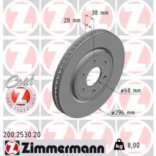 Гальмівний диск ZIMMERMANN 200.2530.20
