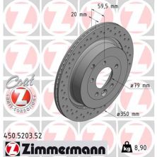 Тормозной диск ZIMMERMANN 450.5203.52