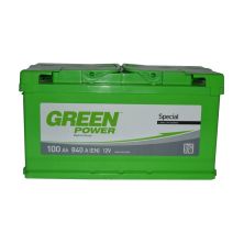 Аккумулятор автомобильный GREEN POWER Standart 100Ah (+/-) (840EN) (22430)