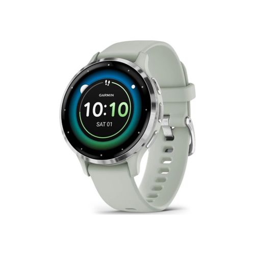 Смарт-годинник Garmin Venu 3S, Sage Gray + Passivated, GPS (010-02785-01)