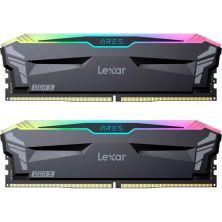 Модуль пам'яті для комп'ютера DDR5 32GB (2x16GB) 6000 MHz Ares RGB Black Lexar (LD5BU016G-R6000GDLA)