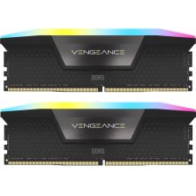 Модуль памяти для компьютера DDR5 32GB (2x16GB) 6000 MHz Vengeance RGB Black Corsair (CMH32GX5M2E6000Z36)