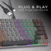 Клавіатура GamePro MK140R Red Swich Low Profile USB Dark Gray (MK140R) - Зображення 3