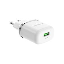 Зарядний пристрій BOROFONE BA36A High Speed USB QC3.0 + cable USB to USB-C 18W White (6931474715975)