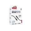 Дата кабель USB-C to USB-C 2.0m 3A xCord-CC200 black Promate (xcord-cc200.black) - Изображение 1
