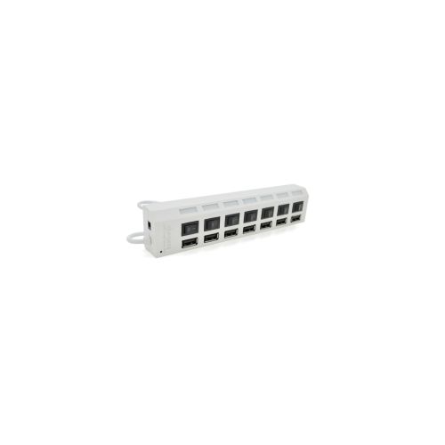 Концентратор Voltronic USB 2.0 to 7xUSB with switches white (YT-H7SHS-W)