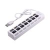 Концентратор Voltronic USB 2.0 to 7xUSB with switches white (YT-H7SHS-W) - Изображение 1
