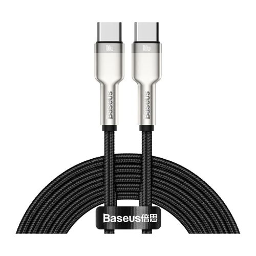 Дата кабель USB-C to USB-C 2.0m 100W metal black Baseus (CATJK-D01)