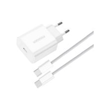 Зарядное устройство Essager USB-C PD20W + cable USB-C to USB-C white (EFJB02-JSTT2-T) Зарядное устройство Essager USB-C PD20W + cable USB-C to USB-C white (EFJB02-JSTT2-T)
