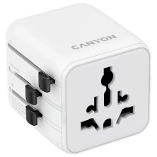 Перехідник Canyon Travel Adapter OnTour One EU/UK/US/AUS White (CNS-TA1005W)