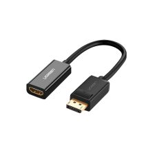 Переходник Display Port M to HDMI F 1080P black Ugreen (40362)