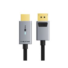 Кабель мультимедійний DisplayPort M to HDMI M 1.8m 4K30Hz Cabletime (CA915323)