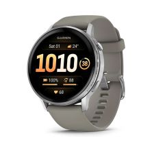 Смарт-часы Garmin Venu 4 (45mm), Black w/ Silver + Gray, GPS смарт-годинник (010-03014-01)