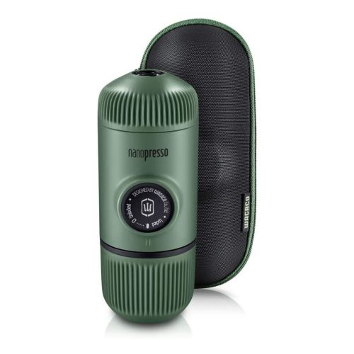 Кофеварка кемпинговая Wacaco Nanopresso з чохлом зелена (WNANOGREEN)