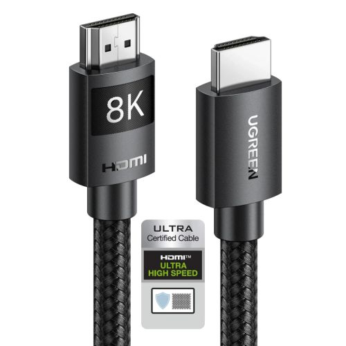 Кабель мультимедийный HDMI M to HDMI M 10.0m 8K60Hz 48Gbps braided Ugreen (95966)